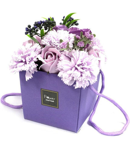 Soap Flower Bouquet - Lavender